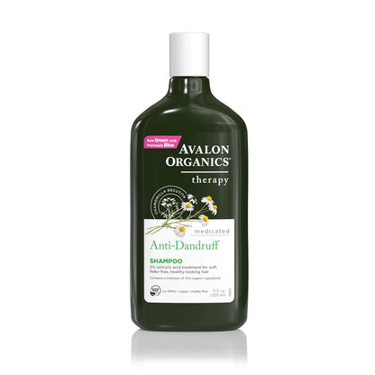 Avalon Organics Therapy Medicated Anti-Dandruff Shampoo For Soft, Flake-Free Hair, 14 Fluid Ounces